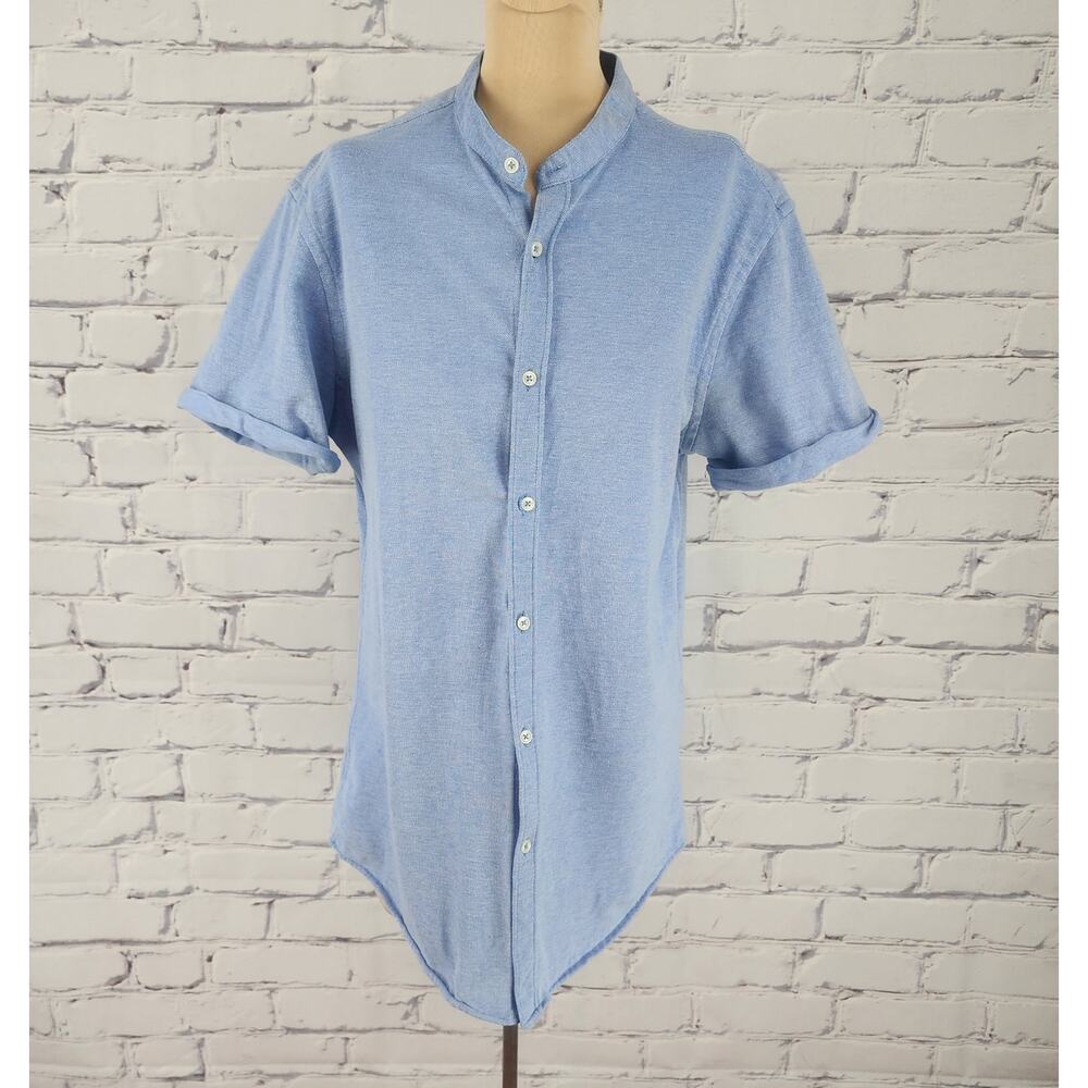 Zara Shirt Mens L Slim Fit Button-up stretch Golf outdoors corporate office